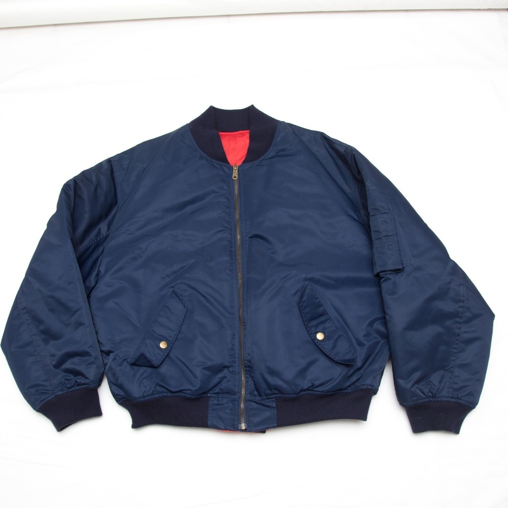 Smythe and‎ co Reversible bomber flight jacket L